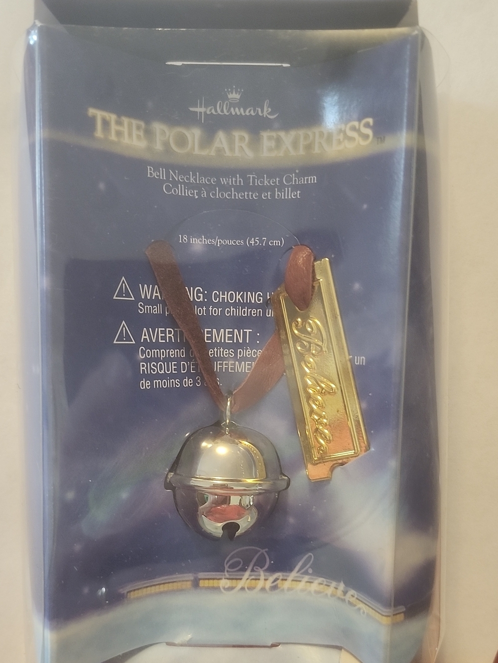 **5 For $20 Hallmark The Polar Express Bell Necklace with Ticket Charm